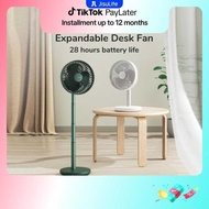JISULIFE Table Fan Life7 Rechargeable 8000Mah Battery Strong Wind