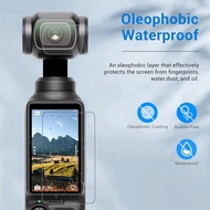 DJI Osmo Pocket 2/3  3 , + ,  Kaca Tempered 3 Set Untuk Pelindung Skrin DJI Osmo Pocket 2/3 + Filem 