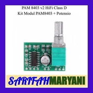 DW1 Kit Modul PAM 8403 v2 Mini 5V Dital Amplifier Class D Potensio