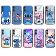 for Samsung F06 F16 F56 M06 M16 M56 5G S25 PRO Ultra edge 5G Stitch Soft black phone case