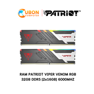 RAM(แรม) PATRIOT VIPER VENOM RGB 32GB DDR5 [2x16GB] 6000MHZ