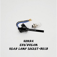 Honda Ex5 Dream New Head Lamp Head Light Socket + Bulb Mentol T19