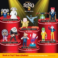 (Complete Set) Children's Toys Happy Meal Meal Meals McD McDonald McDonalds Sing 2 Kid Kids Toy Toys