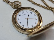 41.5mm 注目👁️二手⭕️中古⭕️ 歡迎 睇啱先買 佐敦門市睇貨 手動機械式 精工金色懷錶 附鏈條 SEIKO POCKET WATCH NISSAY 創業100年 1988年 4204-0150