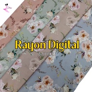 [CMKH1] rayon print / premium viscose rayon / printed rayon / digital rayon / discharge rayon / visc