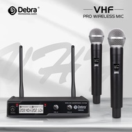 VHF Wireless Microphone System with 2 Handheld Cordless Mic for Speech Karaoke church Family Party