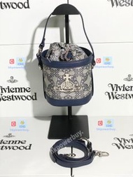 新款 Vivienne Westwood 西太後 藍色老花水桶 銀包 手袋 斜孭袋 禮物