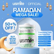 [RAMADAN SALE] usmile Little Seahorse Twin Line Dental Floss (50 Pcs) - Shopee Exclusive