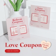 Love Coupon | Love Coupon | 1 Pack contains 5 pcs
