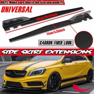 119cm/74.5cm Universal Car Side Skirt Extension Diffuser For Benz W205 W204 W203 W211 W212 W213 W117