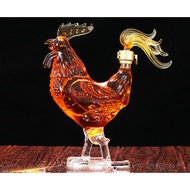 [ SERIES 1 PREMIUM ] Glass Bottle for Chicken Wine 1 Liter - Set of 12 High Quality Zodiac Animals, 