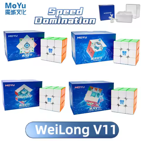 NEW Moyu Weilong V11 20M Maglev Ball Core UV 3X3 Speed Magnetic Magic Cube Fidget Toys Weilong V11 M