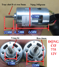 [HCM]Các loại động cơ DC: 370 540 545 775 và phụ kiện chế máy mài máy cắt máy khoan