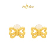 MASDORA 999 Gold Earring Earrings Subang Emas - Golden Bow (EMAS 999/24K)