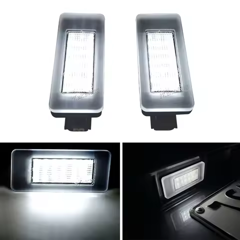 For Nissan Serena C27 Altima Suzuki Landy Dacia Duster 265108990E 2pcs White LED Number License Plat