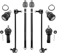 8PCS Front Inner & Outer Tie Rods + Lower Ball Joints + Sway Bars for Chrysler Sebring Dodge Stratus