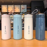 kimh:Nice Cup Glass Bottle Tumbler Creative Leakproof Water Cup 400ml Stainless aqua flask