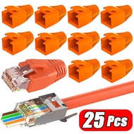 10/15/25Pcs RJ45 Connector Protective Cover | Shielded Waterproof Dustproof Cover for Cat6 Cat7 Cabl