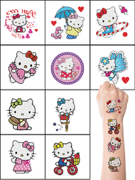 10/20Sheet/Pack Kitty Cat Cartoon Decorative Stickers Birthday Party Decoration For Cosplay & Daily