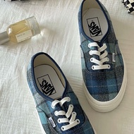 -EJ-VANS x PENDLETON 44 DX Blue Plaid Co-Branded Suede Green VN0A54F29GS1