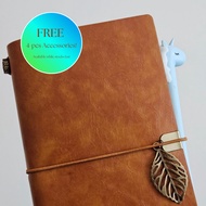 Traveler's Notebook A6 Journal 【Classic, Vegan Leather】