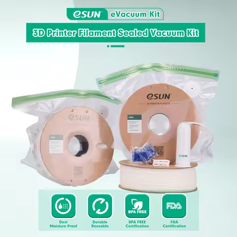 eSUN Storage Bag Kit 3D Printing Silk PLA PETG TPU Filament Sealed Vacuum Keep Dry Avoid Moisture fo