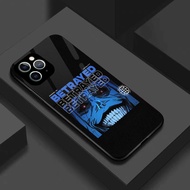 Betrayed blue glass iphone case iphone 6 7 8 plus x xr xs 11 12 13 14 pro max - k540