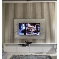 TV Cabinet 10ft with melamine strip panel