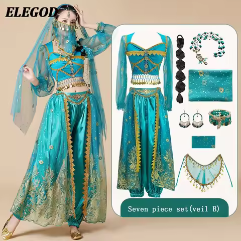 Hot Sales Oriental Belly Dance Costumes Set Women Indian Bollywood Exotic Dancing Outfit Lady Cospla