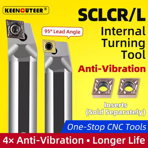 Tungsten Steel Anti-Vibration Internal Boring Bar Set C04H-SCLCR03 C05H-SCLCR04 C06K-SCLCR06 & CCMT 