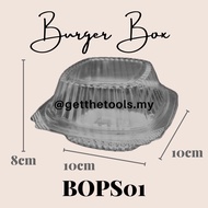 20PCS BOPS 01 BURGER BOX PLASTIC PACKAGING BOX TAPAU BOX BOPS