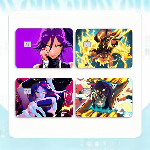 Yoruichi Shihouin Bleach Manga Credit Card HD Stickers Game Card Decal Small Chip Waterproof Sticker