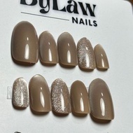 [ BYLAW.NAILS ] Brown Cat Eye Fake NailsBIG | PREMIUM FAKE NAILS | PRESS ON NAILS | FAKE NAILS | FAK