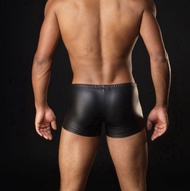 Men's Briefs Imitation Leather Boxers Nightclub Briefs Underwear Cool German Sexy Patent Leather