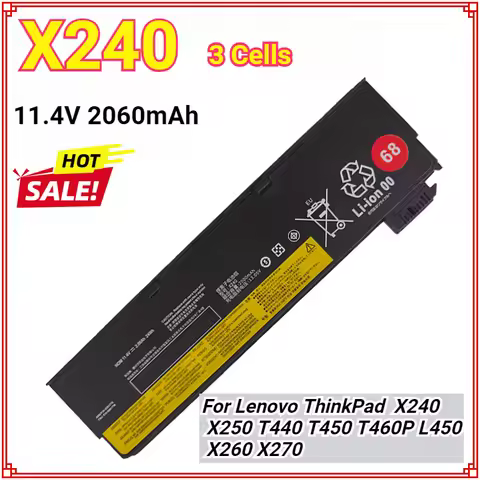 X240 Laptop Battery for Lenovo ThinkPad X240 T440S T440 X250 X260 X270 T450S T460 T450S T450 T550 T5