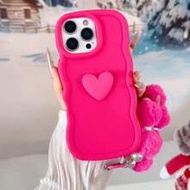 1pc DIY Heart Macaron Phone Case With Phone Lanyard 2026's Latest Hot-Selling Mobile Phone Case For 