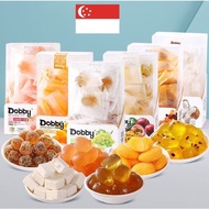 [SG] Dobby Real Fruit Juice Soft Gummy Candy Mango Strawberry White Peach White Grape Chewy Tasty No