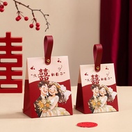 READY STOCK trendy Chinese wedding door gift box 10pcs