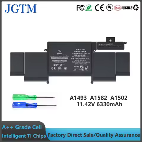 JGTM A1493 A1582 A1502 Laptop Battery for MacBook Pro 13 Inch Retina Early 2015 Mid 2014 Late 2013 M