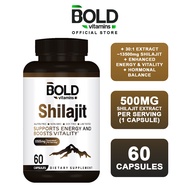Bold Vitamins Shilajit Extract Supplement (60 Caps) 450mg/13500mg High Potency EnergyBoost EXP 06/26