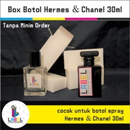 Box Parfum / kemasan / Dus botol kotak 30ml bahan ivory