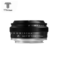 TTArtisan 25mm F2 APS-C MF Portrait Photography Camera Lens for Cameras A6000 A7RIII A7S XT30 XT-100
