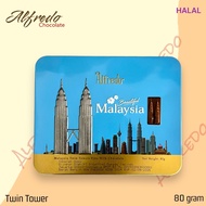 Alfredo Chocolate Malaysia Twin Tower 80g Chocolate milk