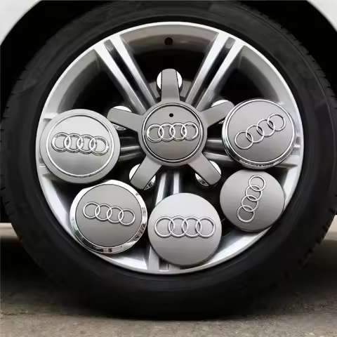 4pc Audi Hub Caps Car Wheel Center Rim Cover Cap For Audi A4 A5 A6 A7 A8 Q5 Q7 Hubcap Accessories 60