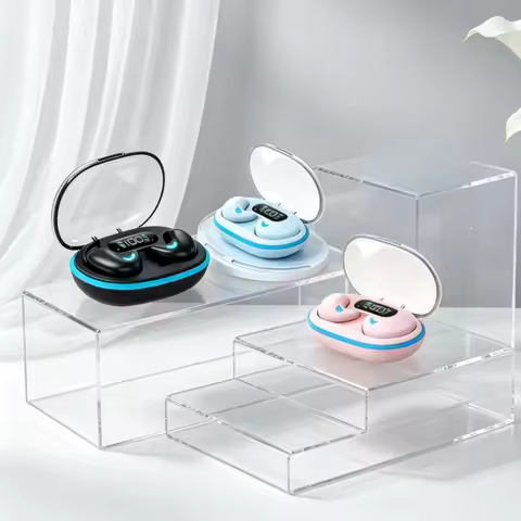 New Sleeping Bluetooth Earbuds Wireless Bluetooth Earphones Waterproof Hi-Fi Stereo Earpods with Mic