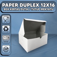 [CONTENTS 100PCS] EVENT SNACK BOX - WHITE DUPLEX SNACK BOX - ALL SIZE CATERING SNACK