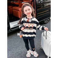 ST06 Set Top + Legging Kids | GIRLS SUIT | Holiday Airport Outfit