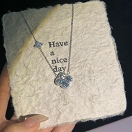 S999 Sterling Silver Four-Leaf Clover Necklace Accessories Female Niche Exquisite Premium Necklace
