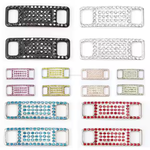 AF1 Laces Buckle Colorful Diamond Shoe Charms Quality Metal Shoelaces Decorations Chapa Air Force on