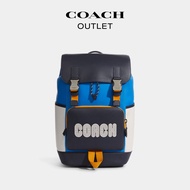 COACH/Coach Olay Men's Bag Color Matching COACH Pattern TRACK Backpack